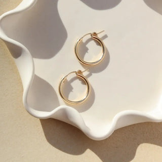 Token Jewelry Classic Hoop Earrings