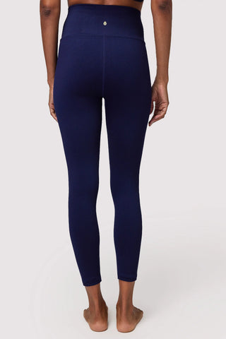 Fabletics Pacific Blue & White High-Waisted Seamless Check Leggings XL