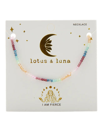 Lotus & Luna "I Am Fierce" Goddess Necklace