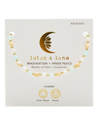 Lotus & Luna Imagination & Inner Peace 4mm Healing Necklace