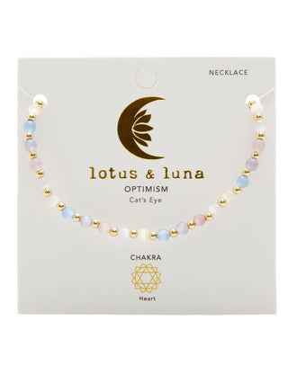 Lotus & Luna Optimism 4mm Healing Necklace