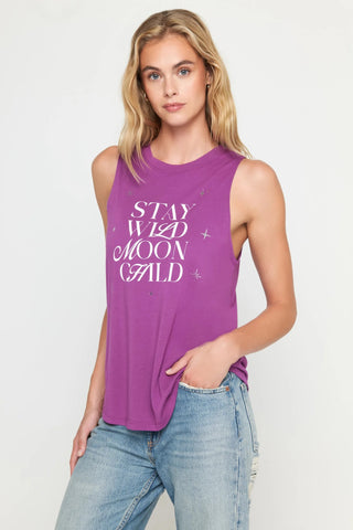 Spiritual Gangster Wild Moon Jade Muscle Tank