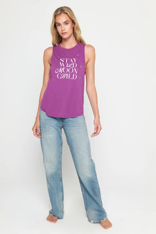 Spiritual Gangster Wild Moon Jade Muscle Tank